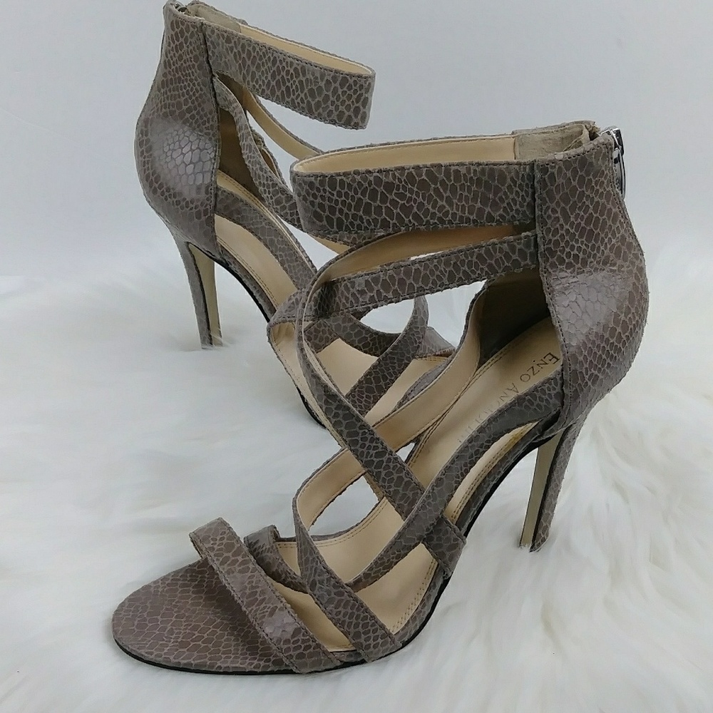 Enzo Angiolini MAVEK Reptile Textured Stilletos